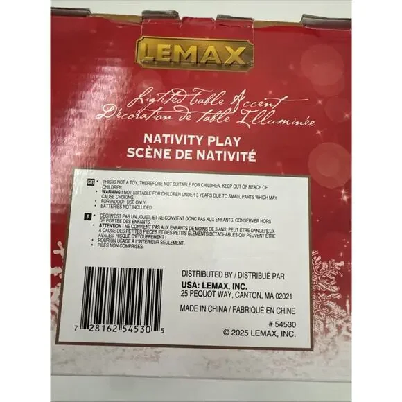 2025 LEMAX Nativity Play Lighted Table Accent Christmas Village Decor - Picture 12 of 14